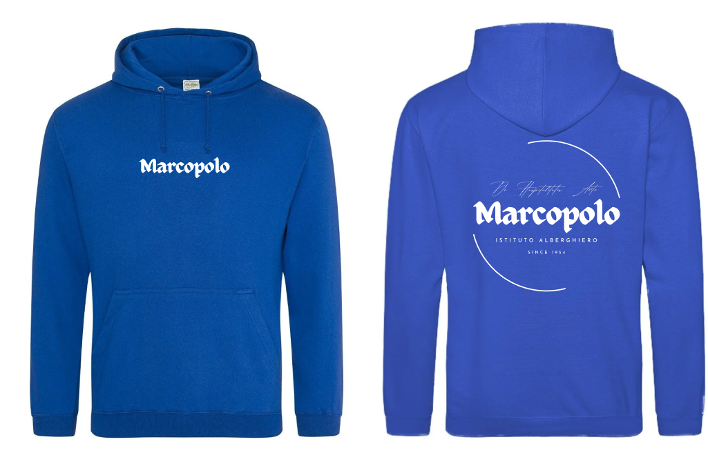 Hoodie Blue Royal Marco Polo